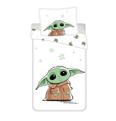 Laste voodipesukomplekt Star Wars Baby Yoda, 140x200 cm, 2-osaline hind ja info | Laste voodipesu | hansapost.ee