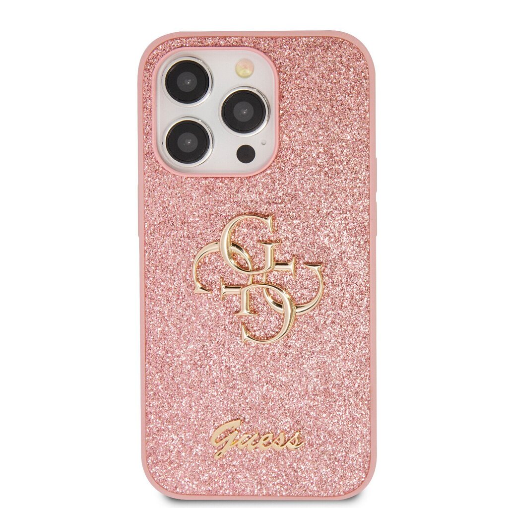 Guess PU Fixed Glitter 4G Case GUHCP15LHG4SGP цена и информация | Telefonide kaitsekaaned ja -ümbrised | hansapost.ee