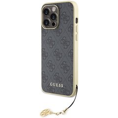 Guess GUHCP15XGF4GGR iPhone 15 Pro Max 6.7" szary|grey hardcase 4G Charms Collection цена и информация | Чехлы для телефонов | hansapost.ee