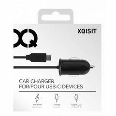 Ładowarka sam. Xqisit 2.4A USB-C 2.0 czarna|black 29288 цена и информация | Зарядные устройства для телефонов | hansapost.ee