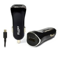 Ład. sam. Cellline 1xUSB + lightning 1A czarna|black iPhone 6 цена и информация | Зарядные устройства для телефонов | hansapost.ee