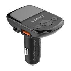LDNIO LDNIO Bluetooth C706Q, 2USB, AUX FM-передатчик + кабель USB-C цена и информация | Зарядные устройства для телефонов | hansapost.ee