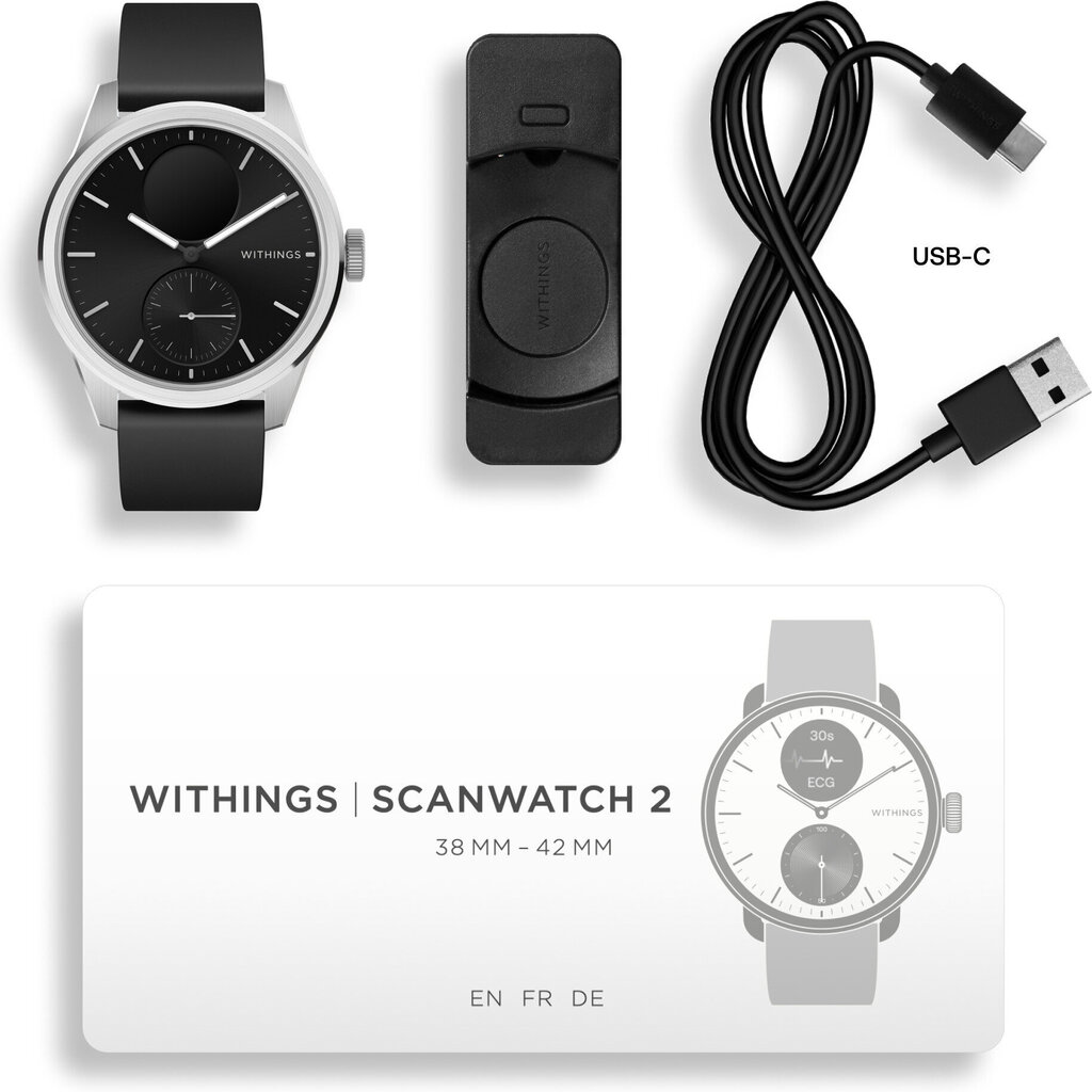 Withings Scanwatch 2 Black hind ja info | Nutikellad, laste nutikellad | hansapost.ee