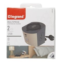 Legrand Удлинительный кабель 2x2P+Z Induction+USB A/C цена и информация | Рулонные удлинители | hansapost.ee