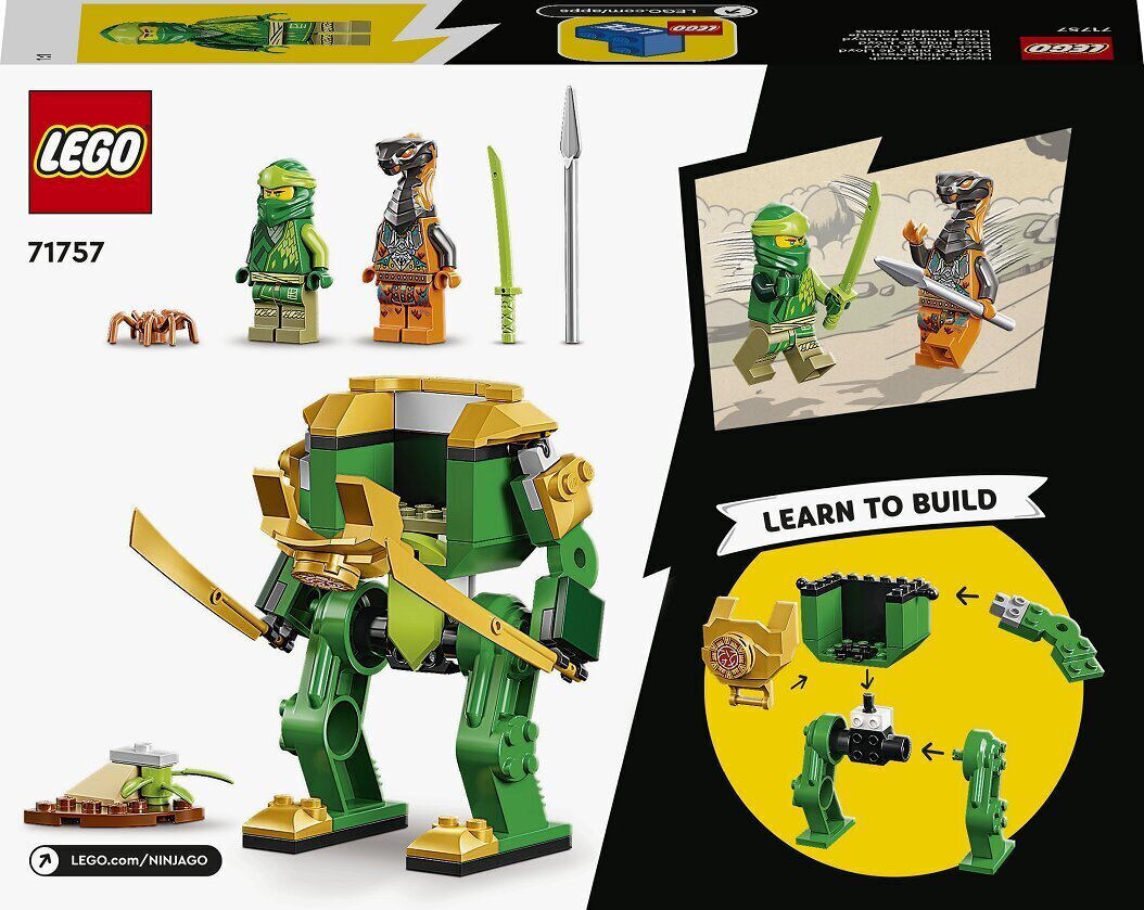 71757 LEGO® NINJAGO Lloyd ninja robot цена и информация | Klotsid ja konstruktorid | hansapost.ee