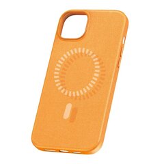 Magnetic Phone Case for iPhone 15 ProMax Baseus Fauxther Series (Orange) цена и информация | Чехлы для телефонов | hansapost.ee