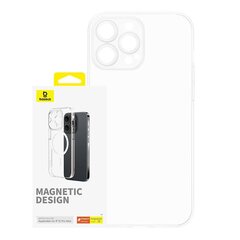 Magnetic Phone Case for iPhone 15 ProMax Baseus OS-Lucent Series (Clear) цена и информация | Чехлы для телефонов | hansapost.ee