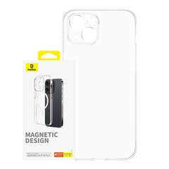 Magnetic Phone Case for iPhone 15 ProMax Baseus OS-Lucent Series (Clear) цена и информация | Чехлы для телефонов | hansapost.ee