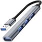 Izoxis USB HUB – 4 porti 3.0 + 2.0 hind ja info | USB adapterid ja jagajad | hansapost.ee