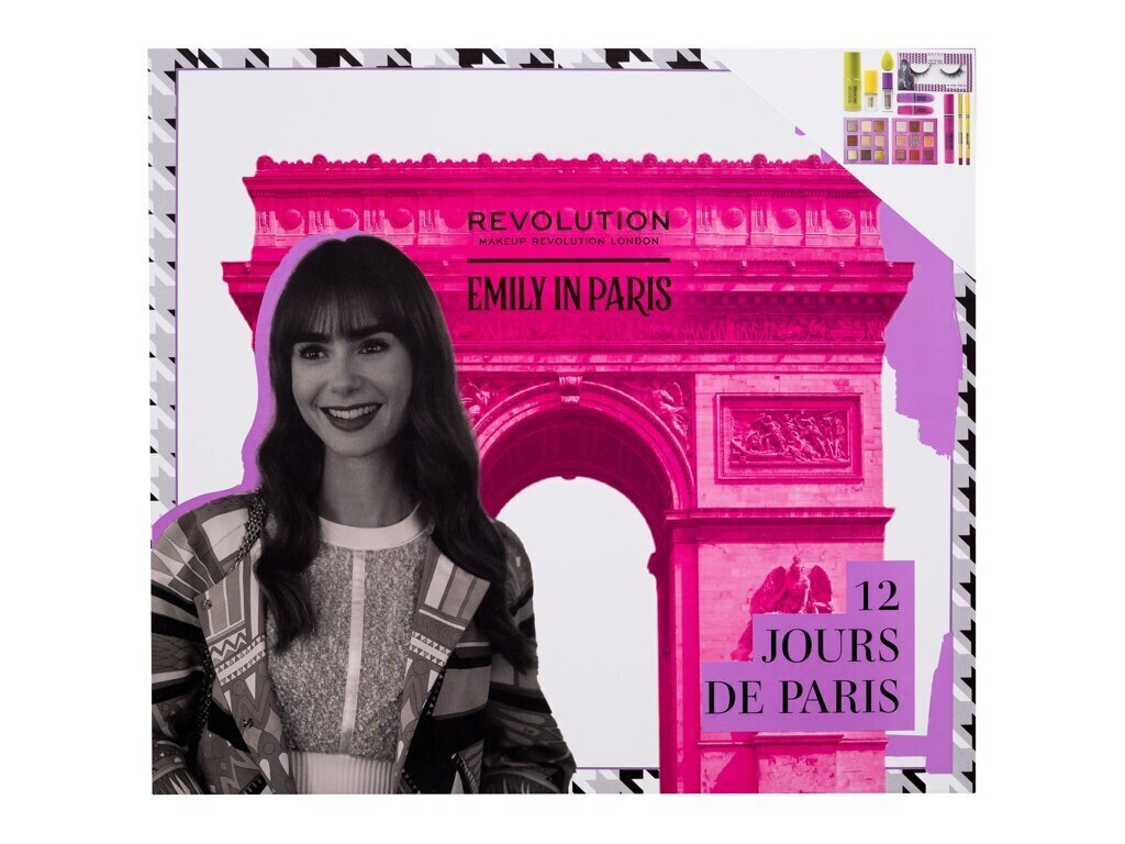 Dekoratiivkosmeetika advendikalender Makeup Revolution X Emily In Paris 12 Jours De Paris, 12-osaline цена и информация | Huulekosmeetika | hansapost.ee