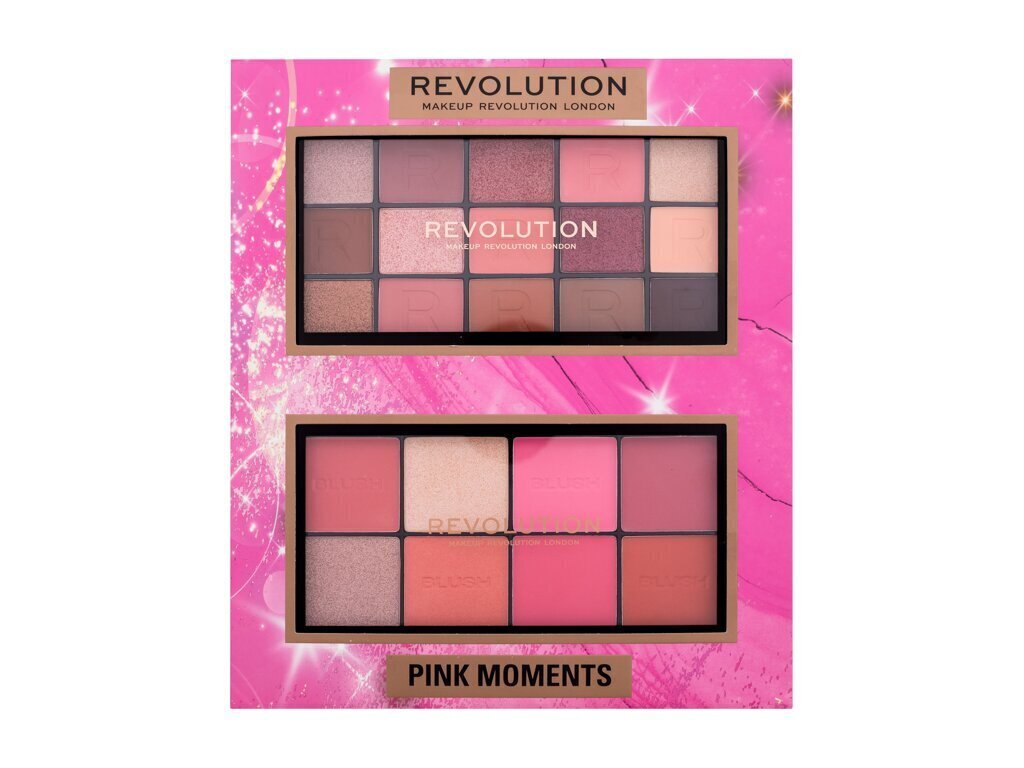 Näo- ja lauvärvipalett Makeup Revolution London Pink Moments Face & Eye Gift Set, 16 g цена и информация | Lauvärvid, ripsmetušid ja silmapliiatsid | hansapost.ee