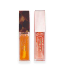 Набор масел для губ Revolution Pro Lip Oil Set Glossy Lips, 8 мл, 2 шт. цена и информация | Помады, бальзамы, блеск для губ | hansapost.ee