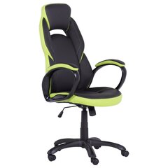 Игровое кресло Wood Garden Carmen 7511, черного/зеленого цвета цена и информация | Офисные кресла | hansapost.ee
