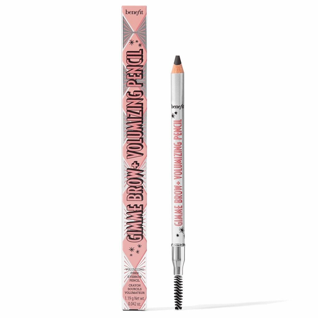 Kulmupliiats Benefit Cosmetics Gimme Brow + Volumizing Pencil 06 Cool Soft Black, 1,19g hind ja info | Kulmupliiatsid, -puudrid ja -värvid | hansapost.ee