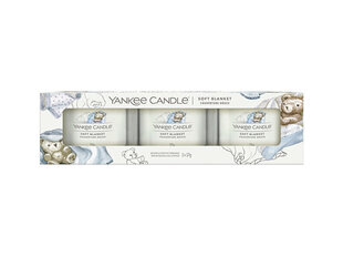 Lõhnaküünalde komplekt Yankee Candle Soft Blanket, 3-osaline hind ja info | Küünlad, küünlajalad | hansapost.ee