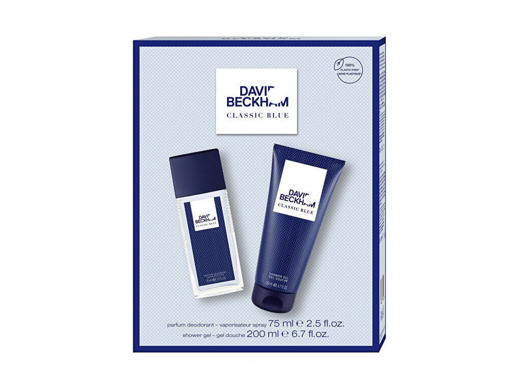 Komplekt meestele David Beckham Classic Blue deodorant, 75 ml + dušigeel, 200 ml hind ja info | Dušigeelid, õlid | hansapost.ee