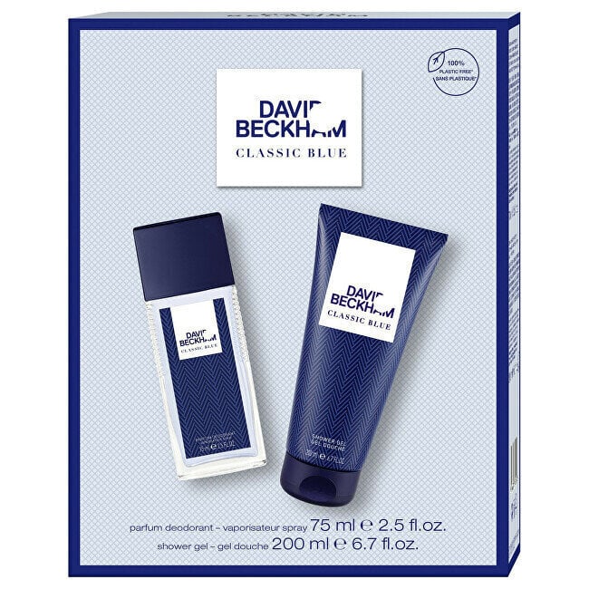 Komplekt meestele David Beckham Classic Blue deodorant, 75 ml + dušigeel, 200 ml hind ja info | Dušigeelid, õlid | hansapost.ee