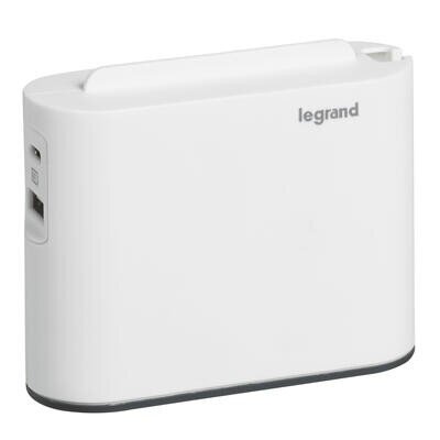 Legrand 2x2P + USB AC splitter valge / must цена и информация | USB adapterid ja jagajad | hansapost.ee