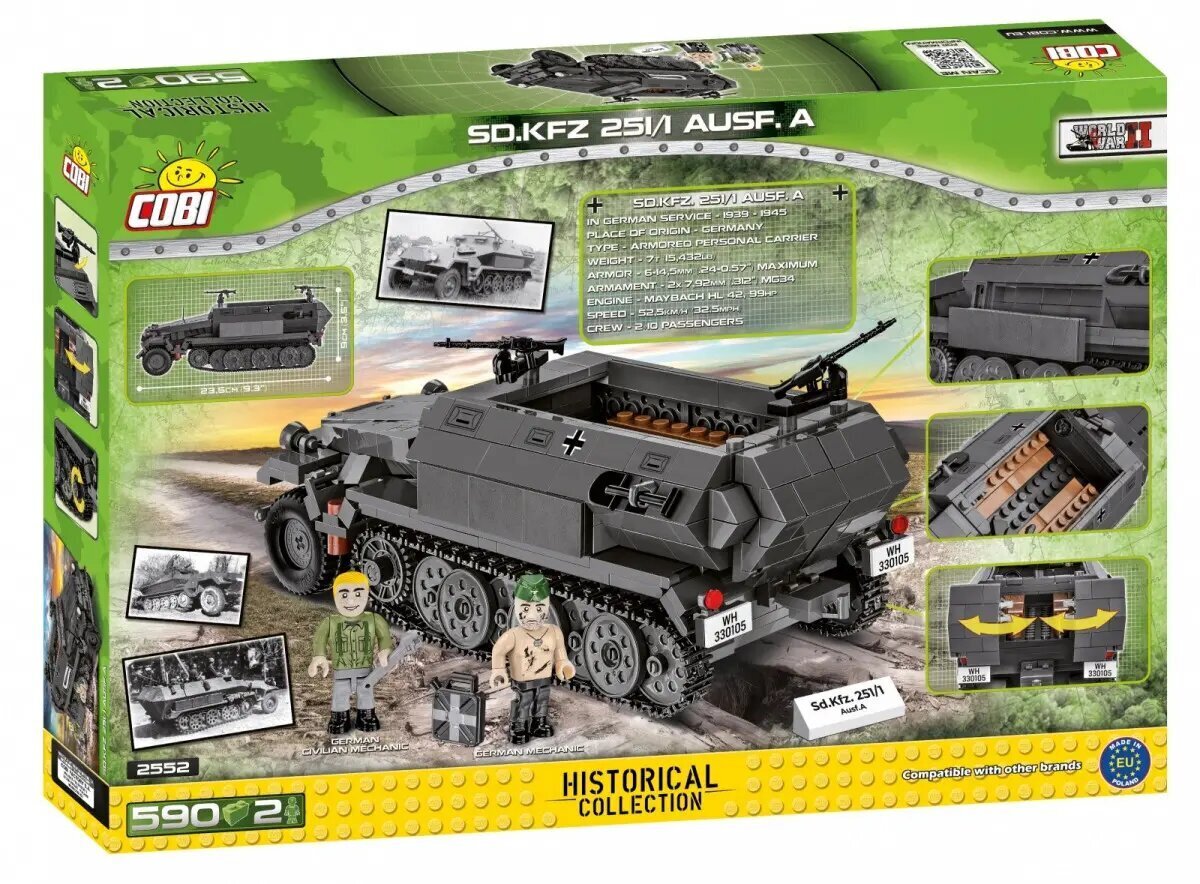 Konstruktor Cobi tank HC WWII KFZ. 241/1 Ausf.A hind ja info | Klotsid ja konstruktorid | hansapost.ee