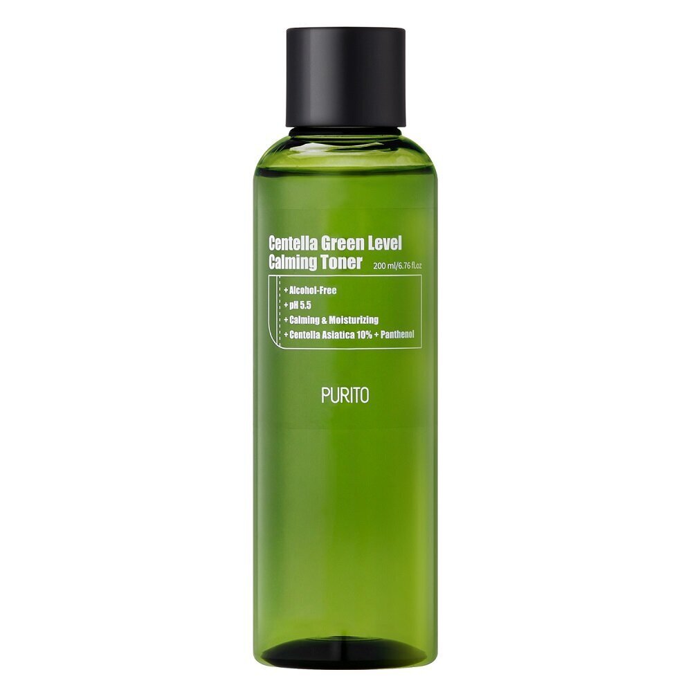 Näotoonik Purito Centella Green Level Calming, 200 ml цена и информация | Näopuhastusvahendid | hansapost.ee