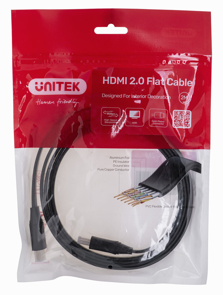 UNITEK HDMI, 2 m hind ja info | Juhtmed ja kaablid | hansapost.ee
