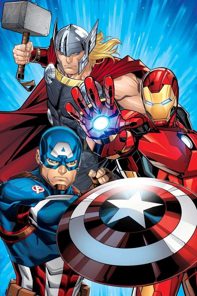 Pleedtekk Disney Avengers Heroes, 100x150 cm цена и информация | Pleedid, voodikatted ja päevatekid | hansapost.ee