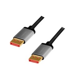 Кабель DisplayPort cable 8K/60 Hz,DP/M do DP/M,alu. 1 м цена и информация | Кабели и провода | hansapost.ee