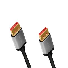 Кабель DisplayPort cable 8K/60 Hz,DP/M do DP/M,alu. 1 м цена и информация | Кабели и провода | hansapost.ee