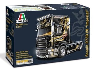 Scania R730 V8 Imperial 3883 ITALERI Truck 1:24 hind ja info | Mudelautode kogumine | hansapost.ee
