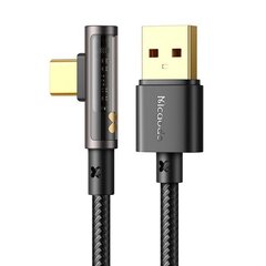 Mcdodo CA-3380 USB-USB-C Prism 90 kraadi kaabel, 6A, 1,2 m цена и информация | Кабели и провода | hansapost.ee