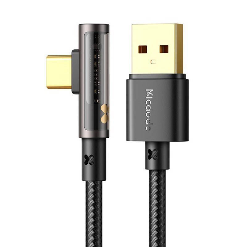 Mcdodo CA-3380 USB-USB-C Prism 90 kraadi kaabel, 6A, 1,2 m hind ja info | Juhtmed ja kaablid | hansapost.ee