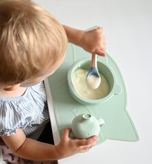 Silikoonist söögialus lastele Nordbaby, roheline hind ja info | Laste taldrikud, kausid ja söögiriistad | hansapost.ee