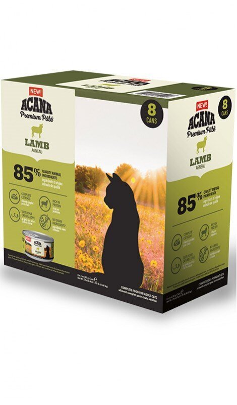 Acana Premium Pâté Lamb kassidele koos lambalihaga, 85g, 8 tk. цена и информация | Kassikonservid | hansapost.ee