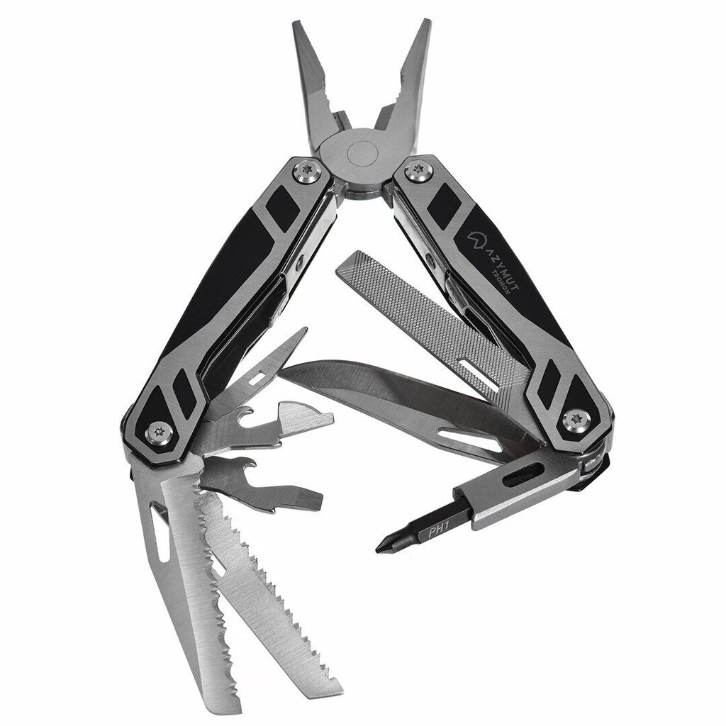 Multifunktsionaalne tööriist Azymut Trohon, must, 16cm цена и информация | Taskunoad, multifunktsionaalsed tööriistad | hansapost.ee