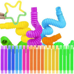 Развивающий набор Гофрированные трубки Kruzzel 20 шт. цена и информация | Развивающие игрушки для детей | hansapost.ee