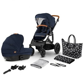 Универсальная коляска Kinderkraft Prime 2in1 + мамина сумка, deep navy цена и информация | Коляски | hansapost.ee