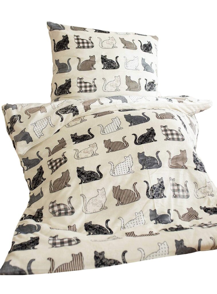 Jerry Fabrics voodipesukomplekt Cats, 140x200, 2-osaline цена и информация | Voodipesukomplektid | hansapost.ee