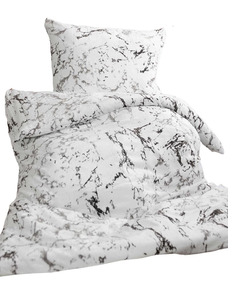Jerry Fabrics voodipesukomplekt Marble White, 140x200, 2-osaline цена и информация | Voodipesukomplektid | hansapost.ee