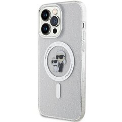 Karl Lagerfeld KLHMP15XHGKCNOT iPhone 15 Pro Max 6.7" transparent hardcase Karl&Choupette Glitter MagSafe цена и информация | Чехлы для телефонов | hansapost.ee