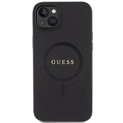 Guess GUHMP15SPSAHMCK iPhone 15 6.1" czarny|black hardcase Saffiano MagSafe цена и информация | Чехлы для телефонов | hansapost.ee