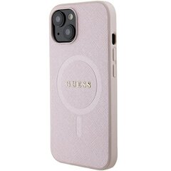 Guess GUHMP15MPSAHMCP iPhone 15 Plus 6.7" różowy|pink hardcase Saffiano MagSafe цена и информация | Чехлы для телефонов | hansapost.ee