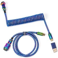 Keychron Premium Coiled Type-C Cable, Red цена и информация | Кабели для телефонов | hansapost.ee