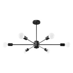 Chandelier LANGO 6 black CRIMSON SL.1023 цена и информация | Люстры | hansapost.ee