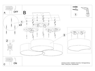 Laelamp Circle 3B hind ja info | Laelambid | hansapost.ee