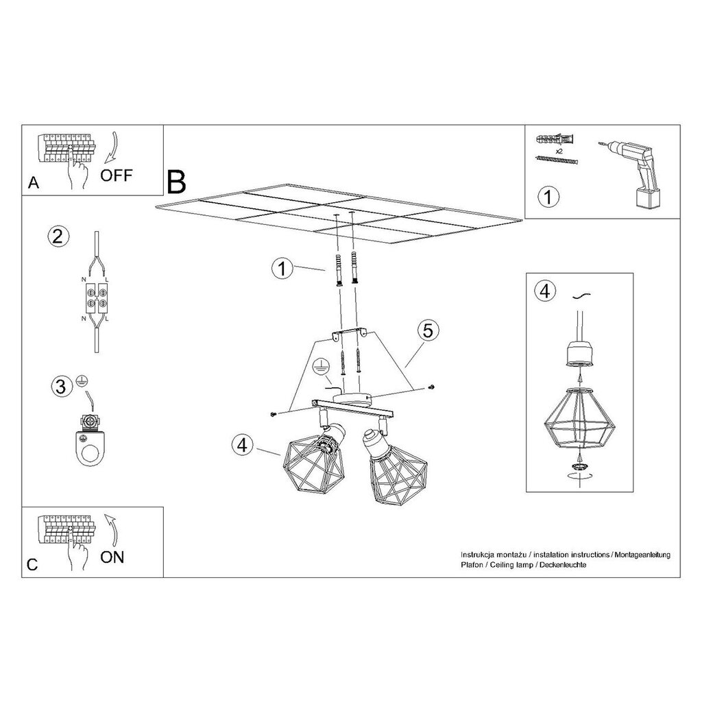 Sollux laelamp Artemis hind ja info | Laelambid | hansapost.ee