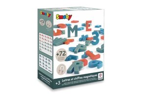 Magnettähed ja numbrid Smoby, 72 tk. hind ja info | Arendavad laste mänguasjad | hansapost.ee
