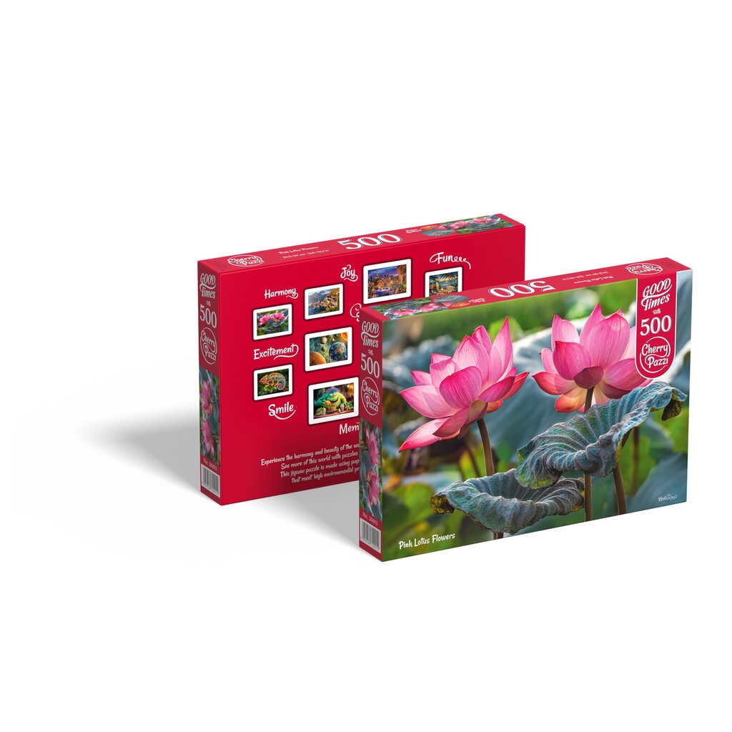 Pusle CherryPazzi Pink Lotus flowers 500-osaline цена и информация | Pusled lastele ja täiskasvanutele | hansapost.ee