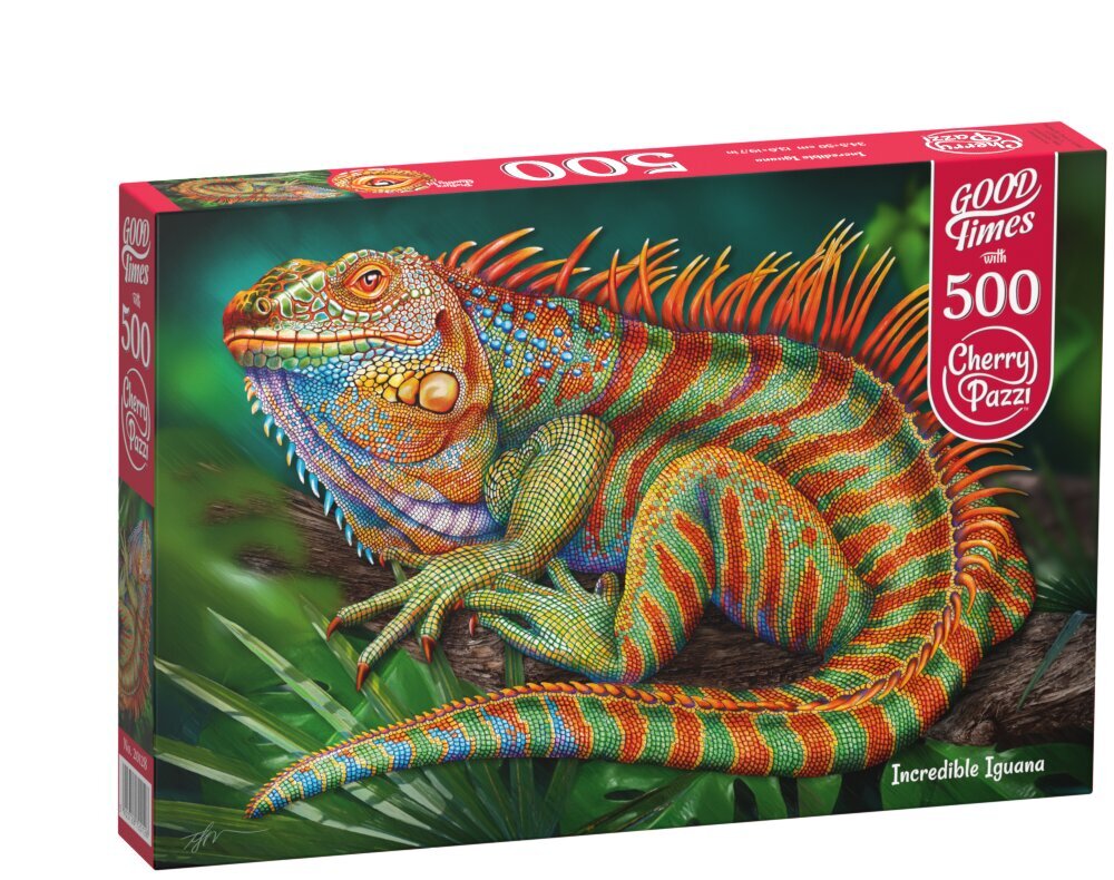 Pusle CherryPazzi Incredible Iguana 500-osaline hind ja info | Pusled lastele ja täiskasvanutele | hansapost.ee