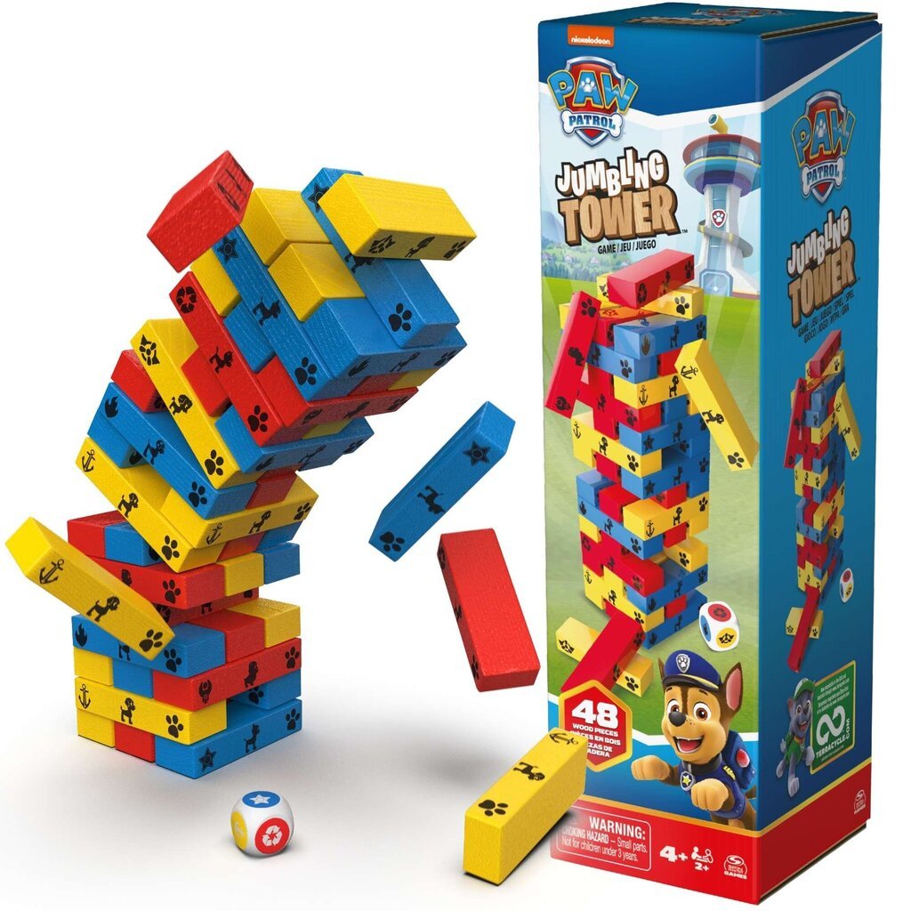 Развивающая игра «Щенячий патруль Танцующая башня» Jenga Wood цена |  hansapost.ee