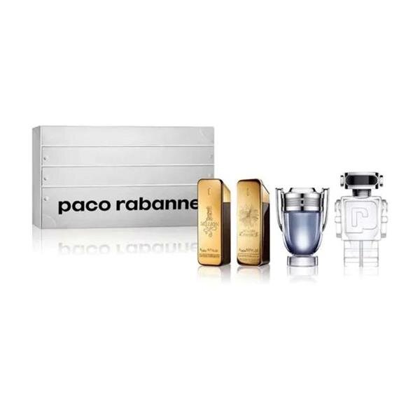 Komplekt Paco Rabanne meestele: 1 Million EDT, 5 ml + 1 Million Parfum, 5 ml + Invictus EDT, 5 ml + Phantom EDT, 5ml цена и информация | Parfüümid meestele | hansapost.ee